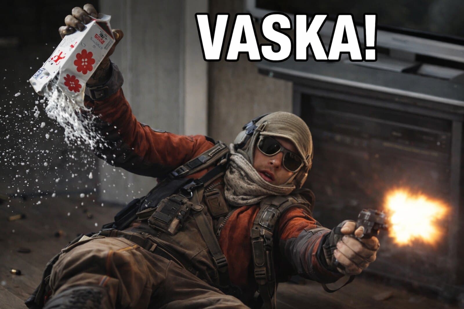 Community-meme med texten Vaska